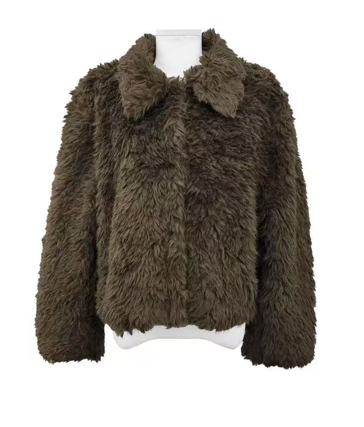 ショートフェイクファージャケット