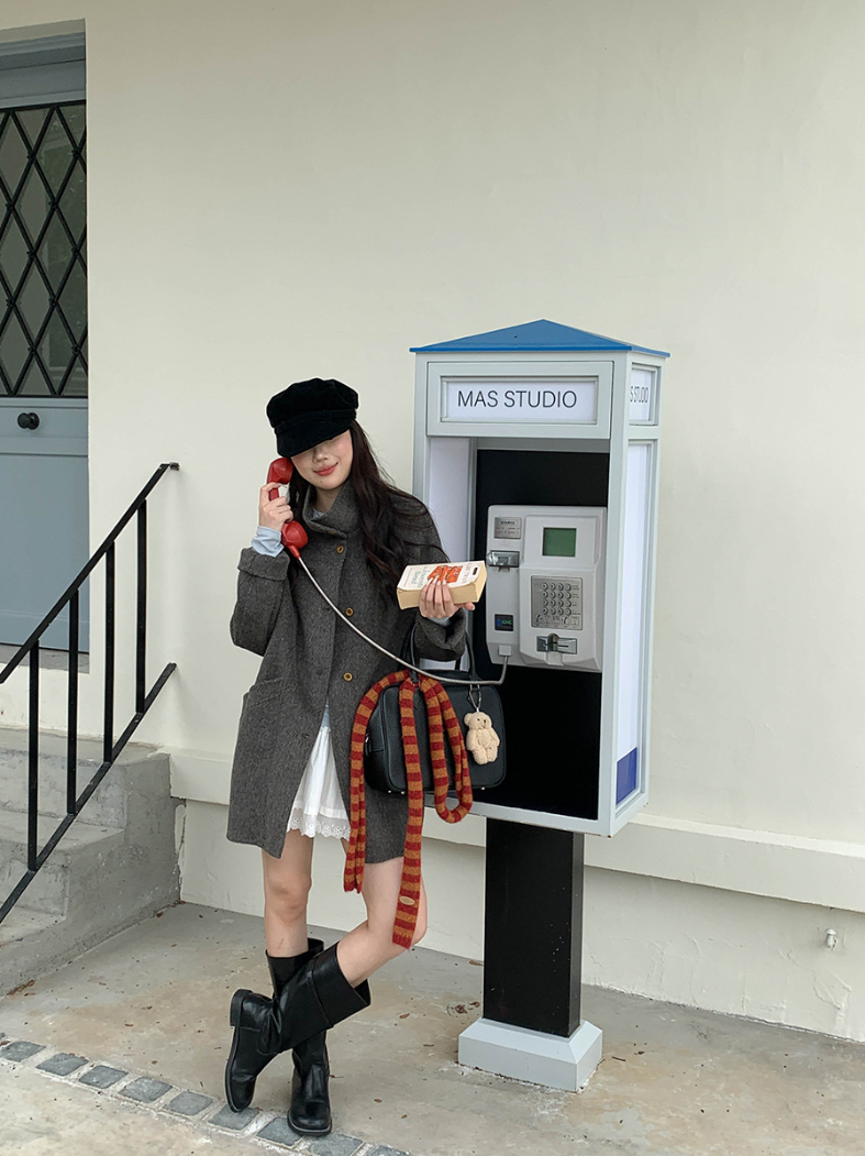 【12/19(金)PM12:00~販売START】クラシックスタンドネックウールハーフコート