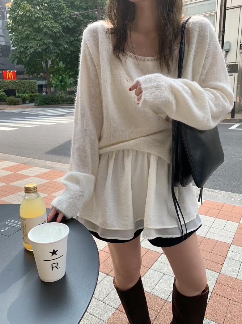 Set fair対象 | 27日(金)0:00~【即納】ソフトエアリーニットカーディガン