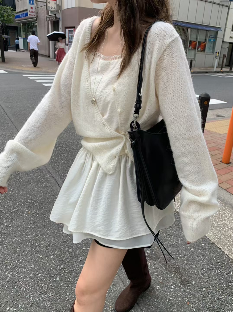 Set fair対象 | 27日(金)0:00~【即納】ソフトエアリーニットカーディガン