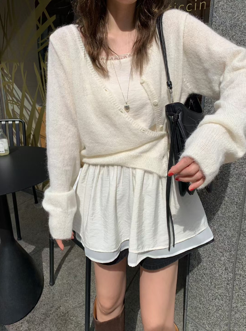 Set fair対象 | 27日(金)0:00~【即納】ソフトエアリーニットカーディガン