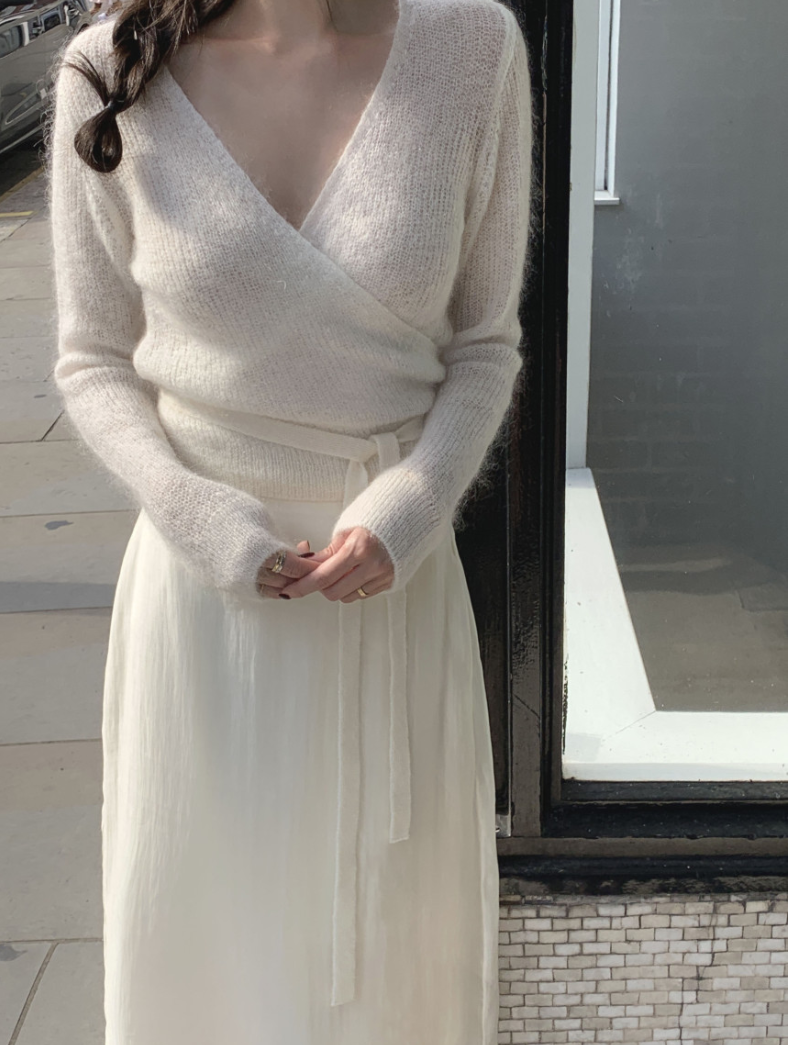 【即納】カシュクールシアーニット