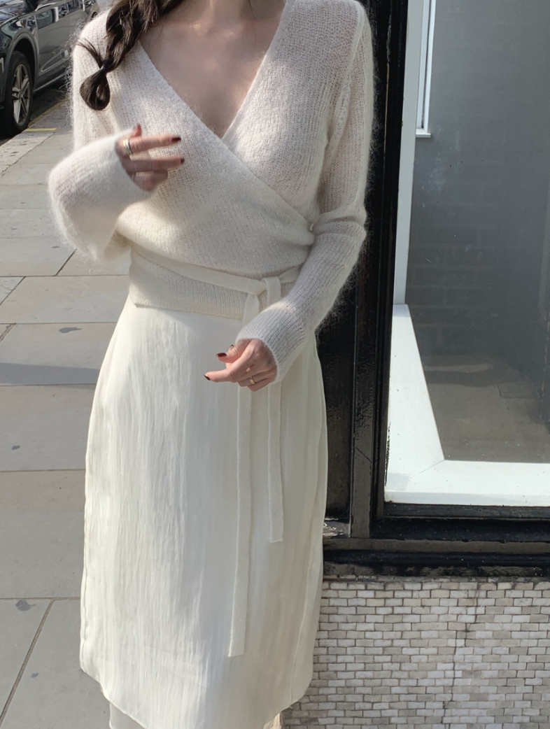 【即納】カシュクールシアーニット