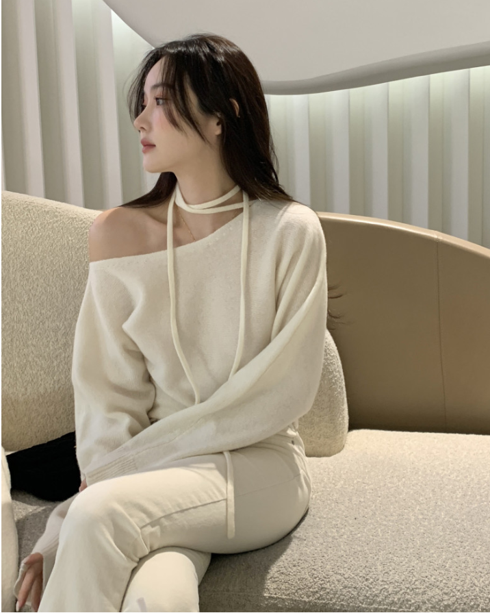 【即納】ネックストラップワンショルトップス