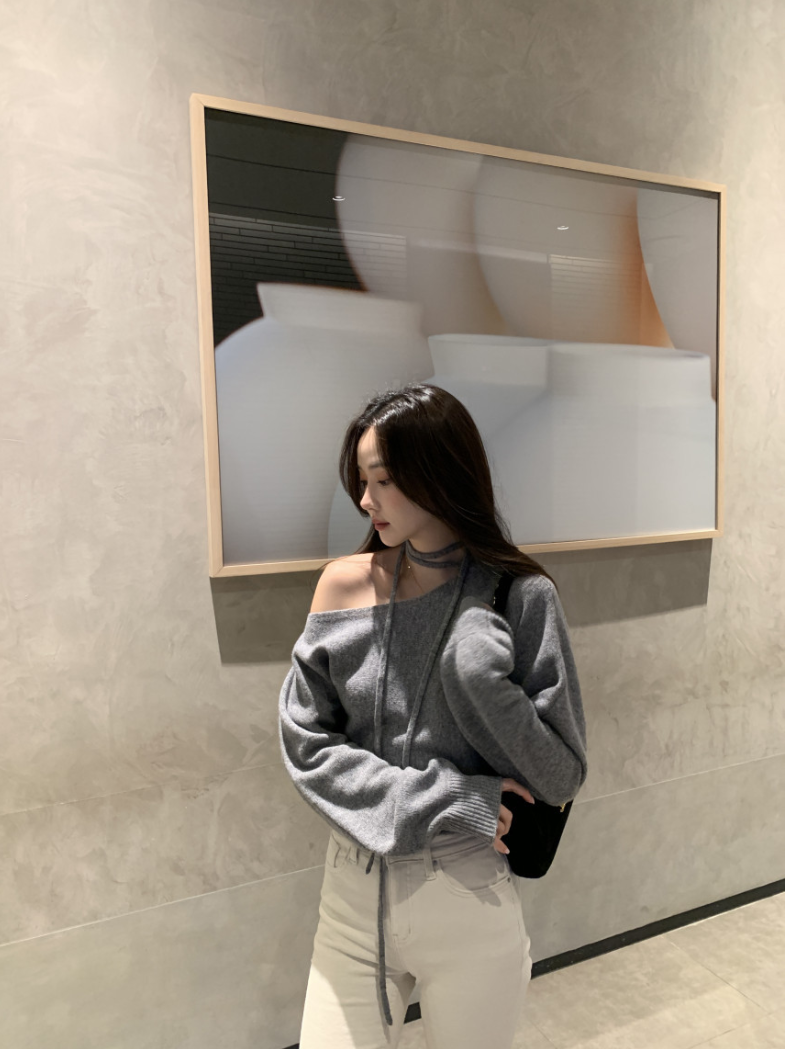 【即納】ネックストラップワンショルトップス