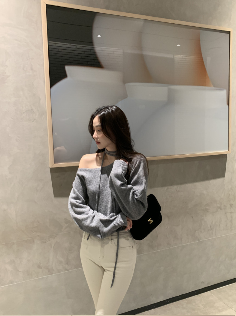 【即納】ネックストラップワンショルトップス