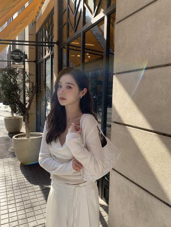 【一部即納】ドレープネックニットキャミセット