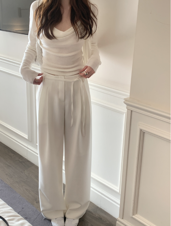 【一部即納】ドレープネックニットキャミセット