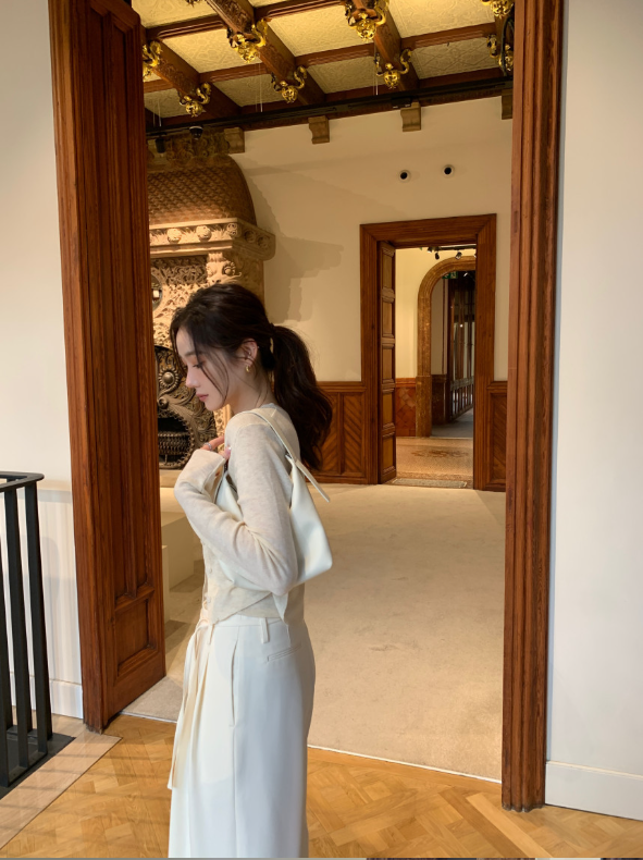 【一部即納】ドレープネックニットキャミセット