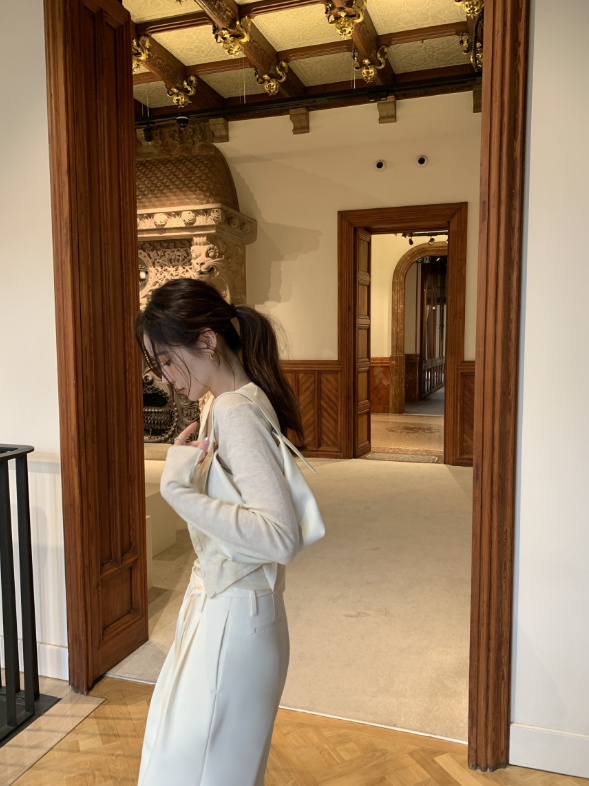 【一部即納】ドレープネックニットキャミセット