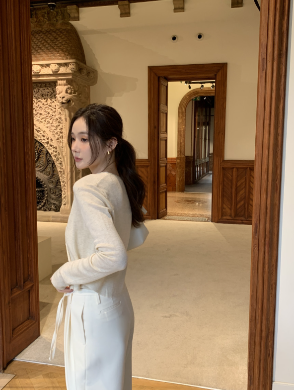 【一部即納】ドレープネックニットキャミセット