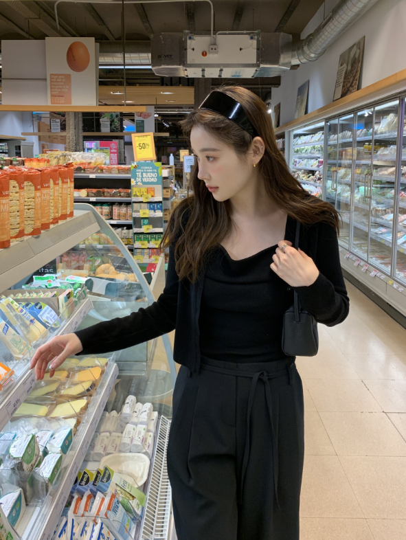 【一部即納】ドレープネックニットキャミセット