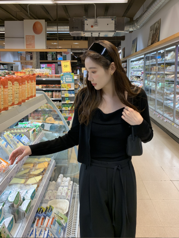 【一部即納】ドレープネックニットキャミセット