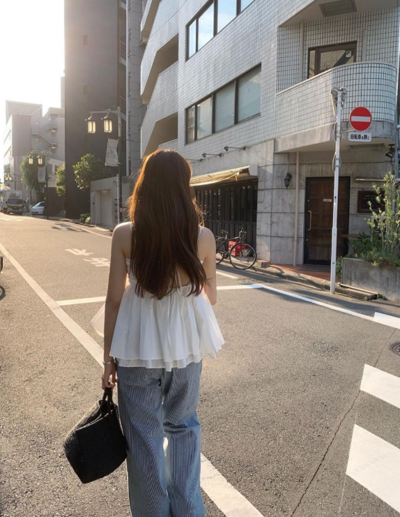 即納【新作 3/13(金)PM12:00~販売START】バックリボンギャザーキャミブラウス