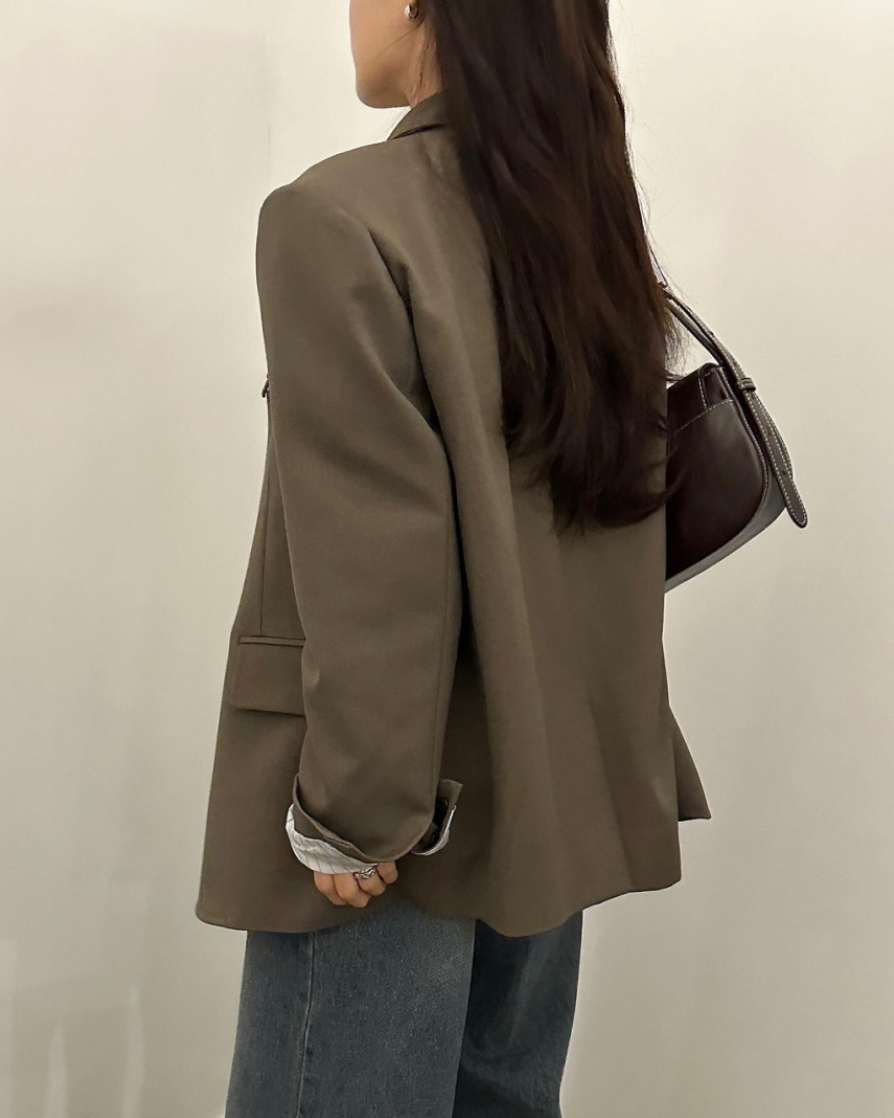 新作【即納】クラシックオーバーシルエットテーラードジャケット