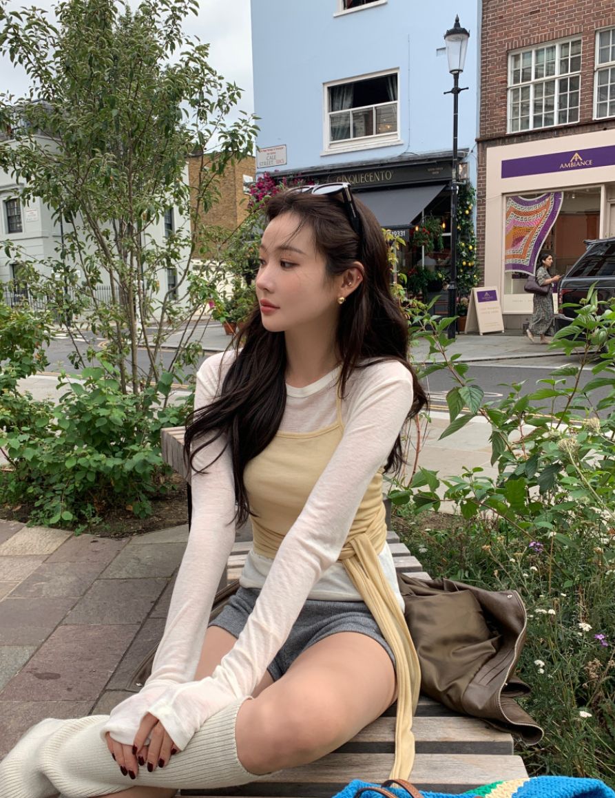 新作【即納】レイヤードリボンキャミトップス