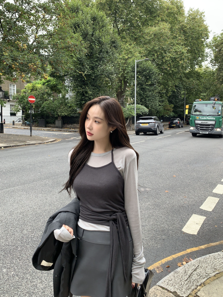 新作【即納】レイヤードリボンキャミトップス