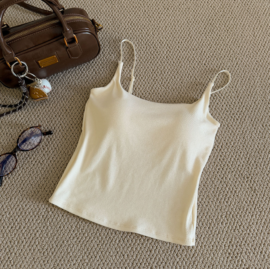 即納【新作 3/27(金)PM12:00~販売START】カップ付きキャミソール