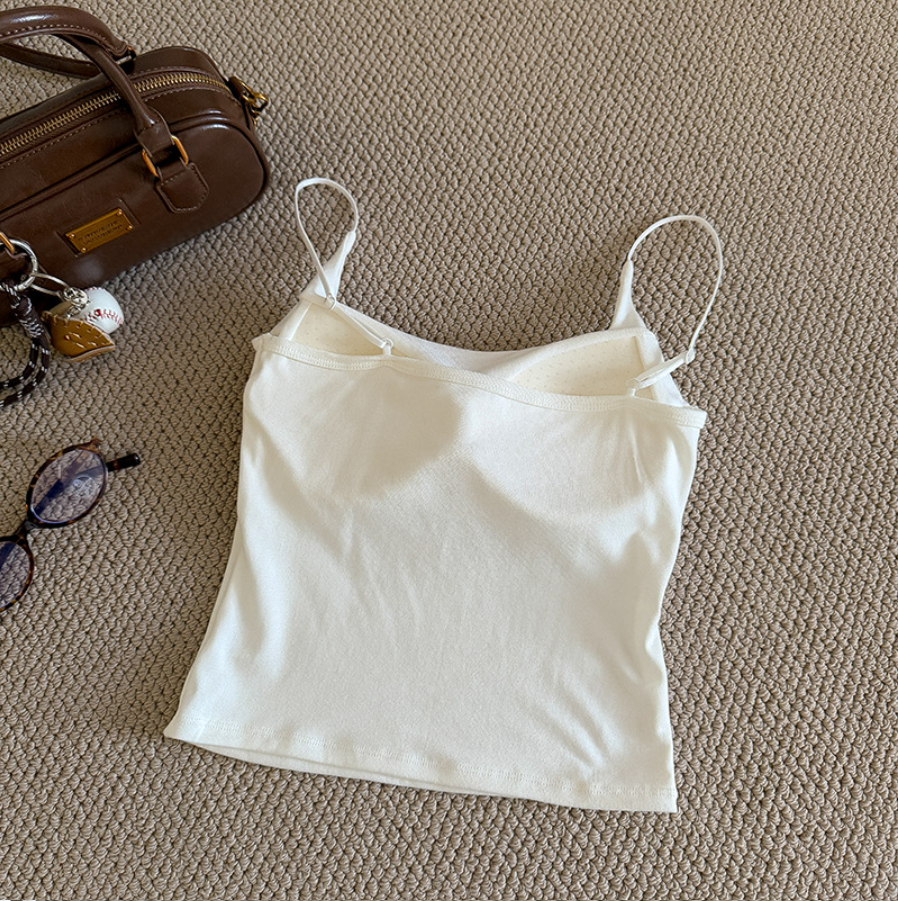 即納【新作 3/27(金)PM12:00~販売START】カップ付きキャミソール