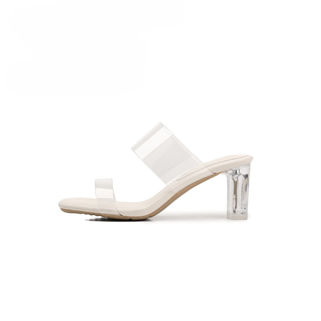 クッションソールクリアサンダル