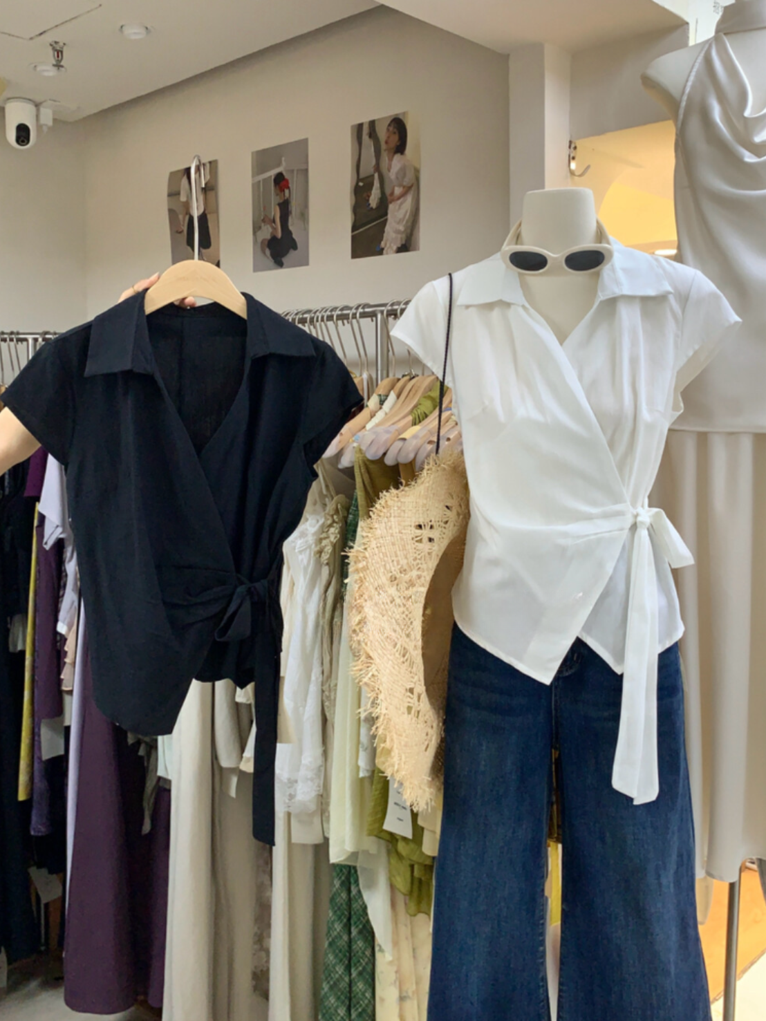 \ Limited Collection♡ /【即納】カジュアルラップシャツブラウス