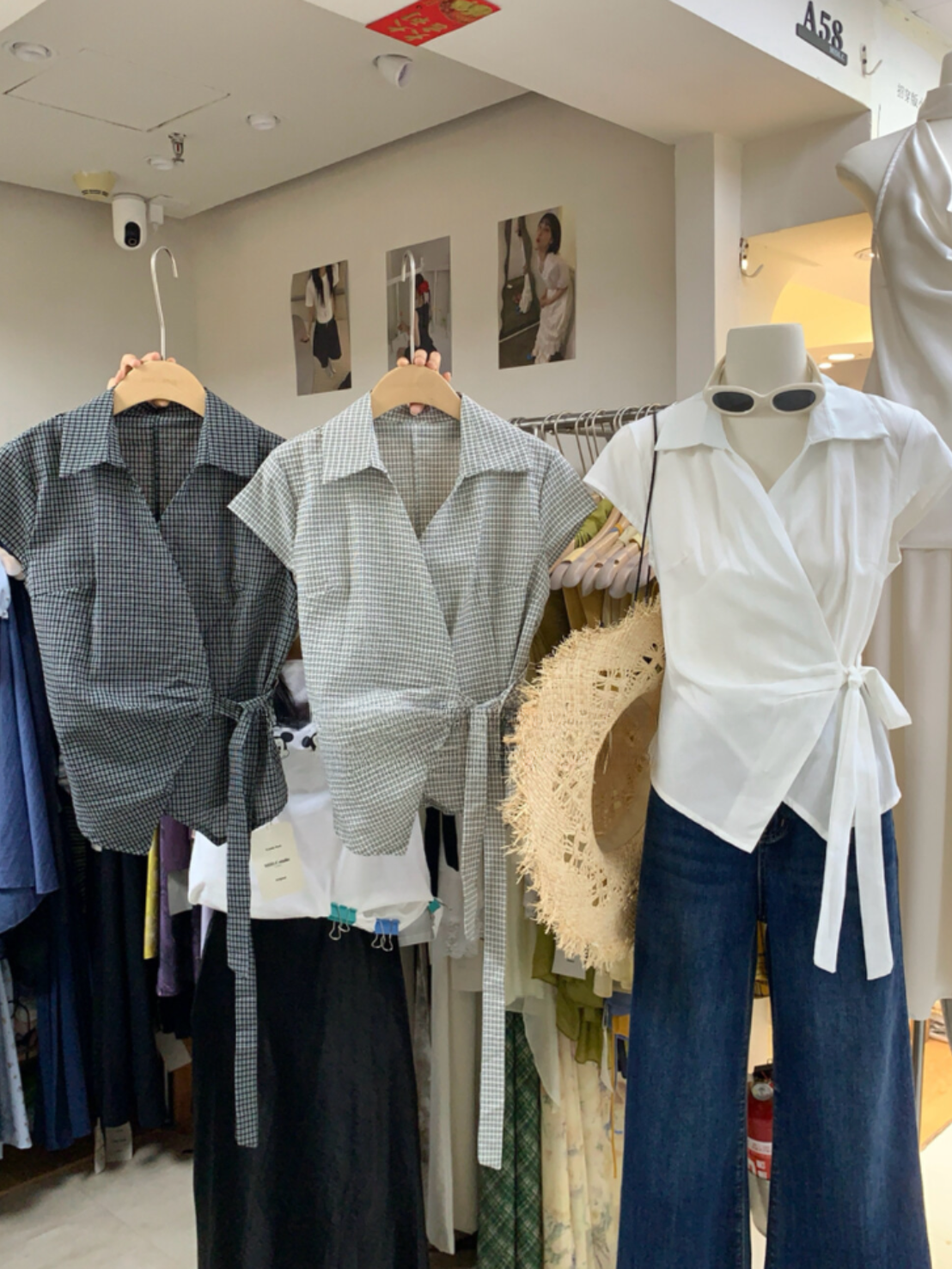 \ Limited Collection♡ /【即納】カジュアルラップシャツブラウス