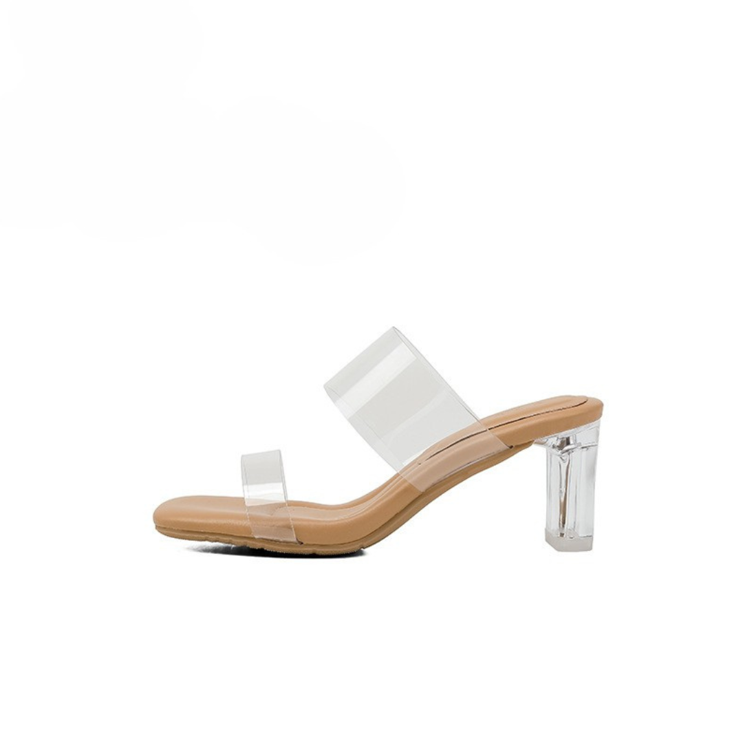 クッションソールクリアサンダル