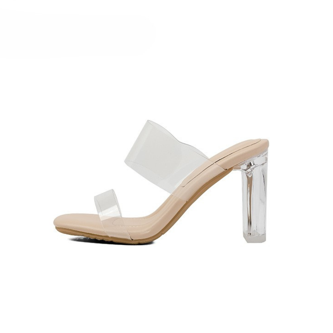 クッションソールクリアサンダル