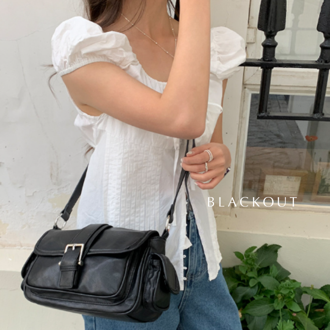 【一部即納】ダブルポケットショルダーバッグ