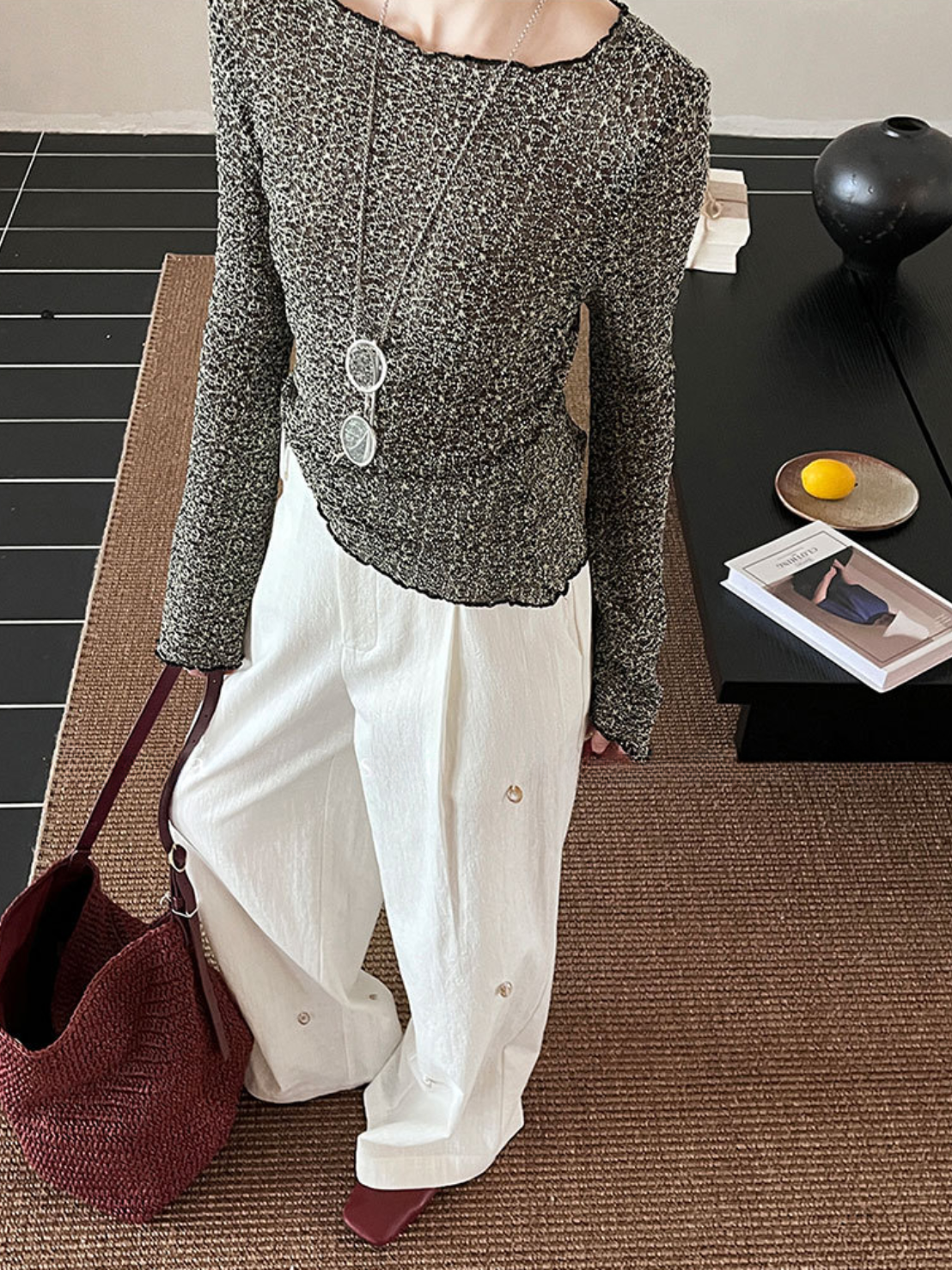 【在庫限り!! | 即納♡】フレアスリーブシアークロシェトップス