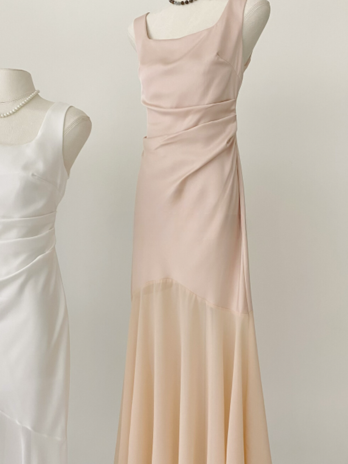 \ Limited Collection♡ /【即納】シアーヘムサテンマーメイドドレス