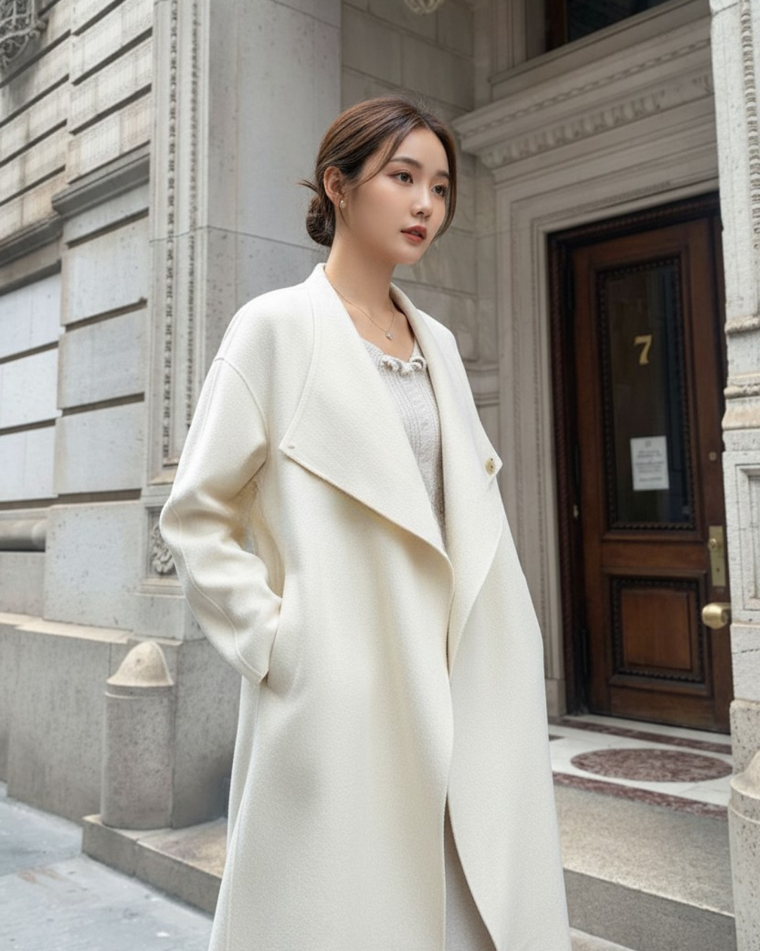 【即納 12/19(金)PM12:00~販売START】クラシカルレイヤード ロングコート