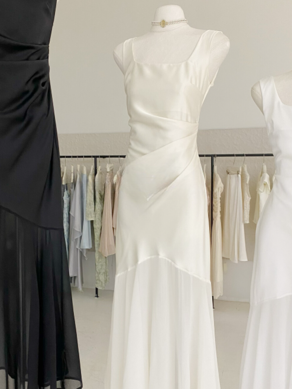 \ Limited Collection♡ /【即納】シアーヘムサテンマーメイドドレス