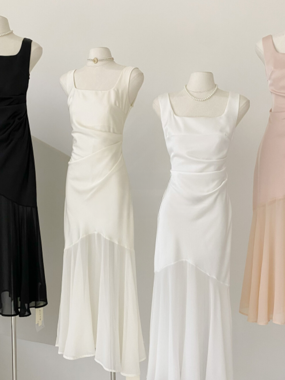 \ Limited Collection♡ /【即納】シアーヘムサテンマーメイドドレス