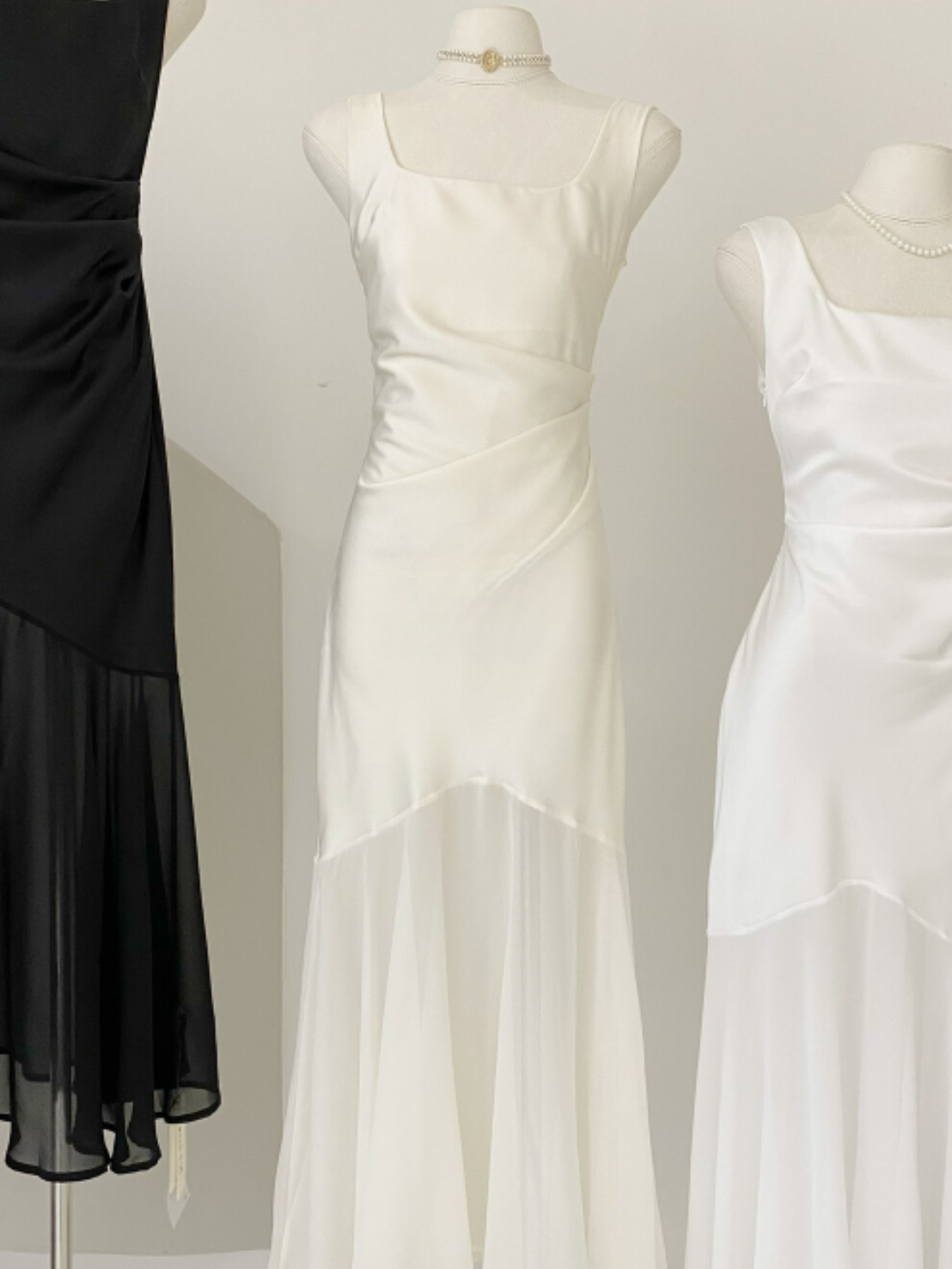 \ Limited Collection♡ /【即納】シアーヘムサテンマーメイドドレス