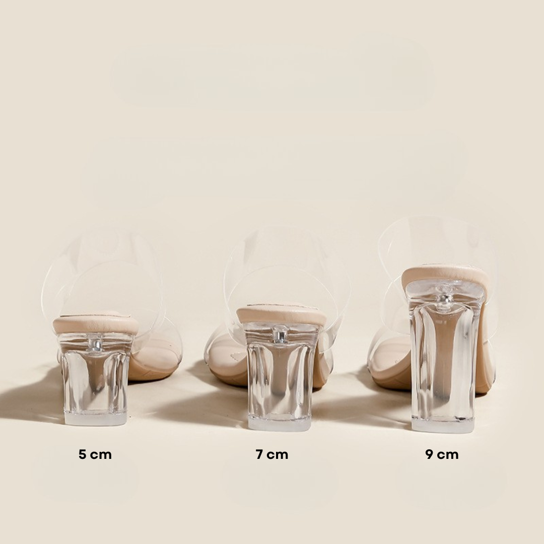 クッションソールクリアサンダル