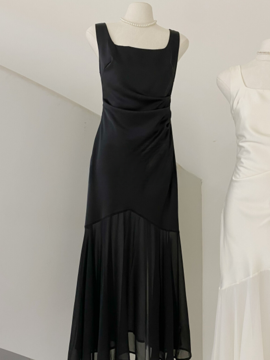 \ Limited Collection♡ /【即納】シアーヘムサテンマーメイドドレス