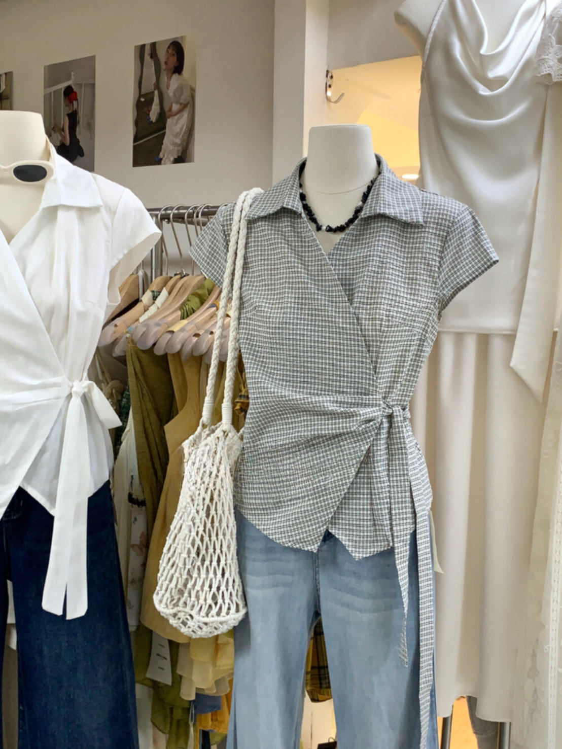 \ Limited Collection♡ /【即納】カジュアルラップシャツブラウス