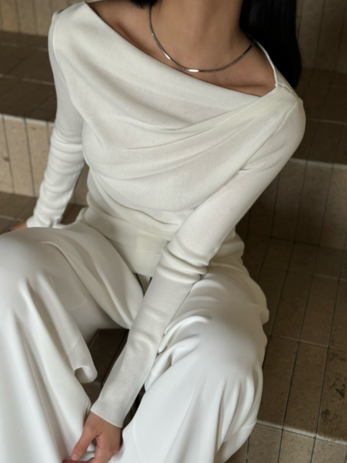 \ Limited Collection♡ /【即納】エレガントドレープネックトップス