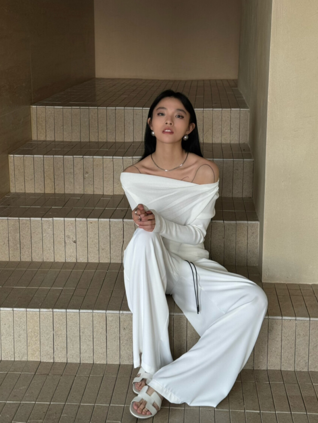 \ Limited Collection♡ /【即納】エレガントドレープネックトップス