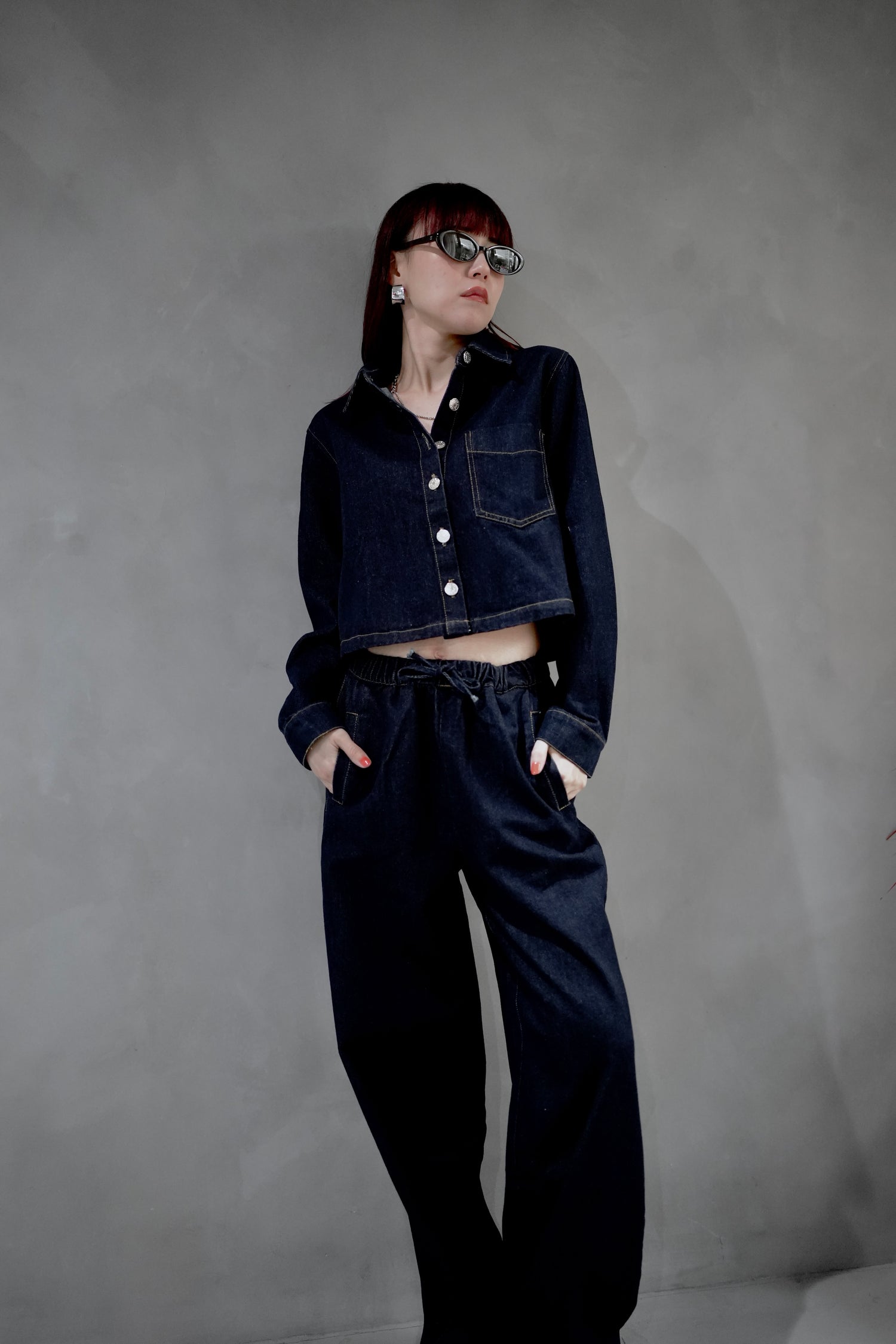 カジュアルデニムセットアップ