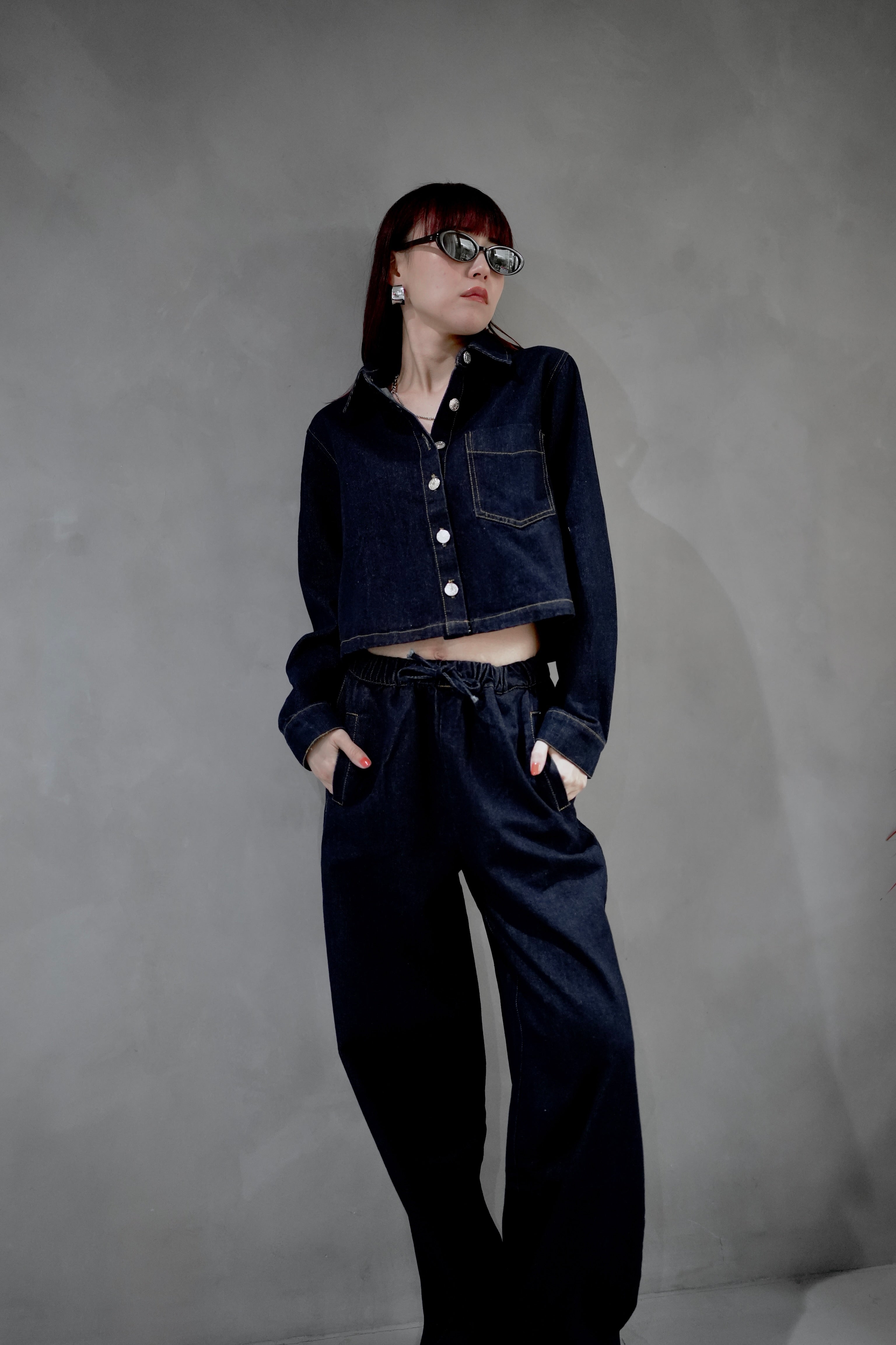 カジュアルデニムセットアップ