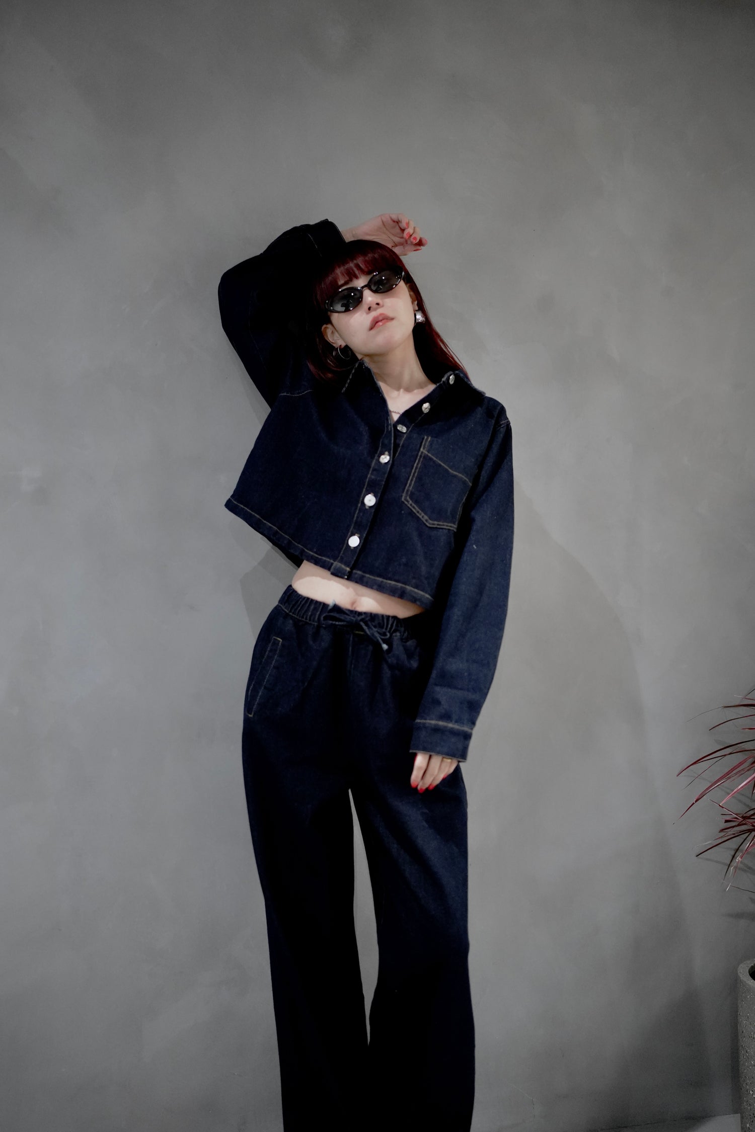 カジュアルデニムセットアップ