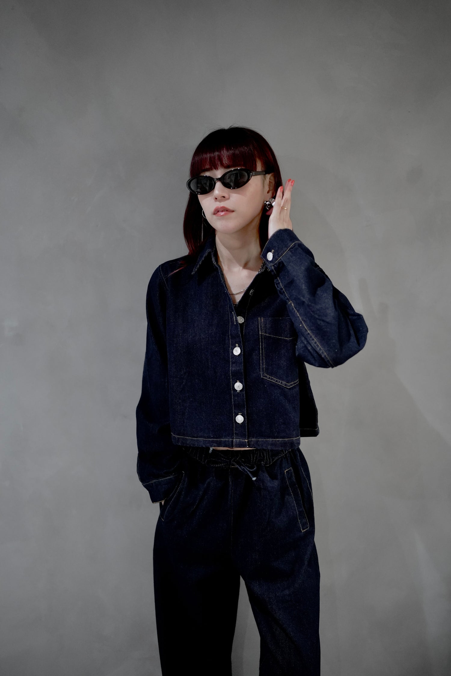 カジュアルデニムセットアップ