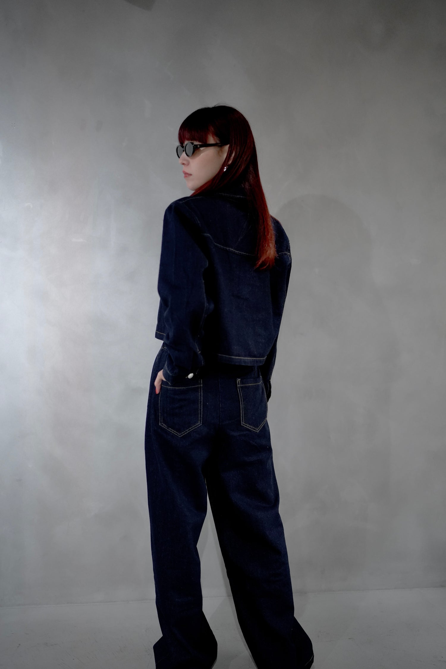 カジュアルデニムセットアップ