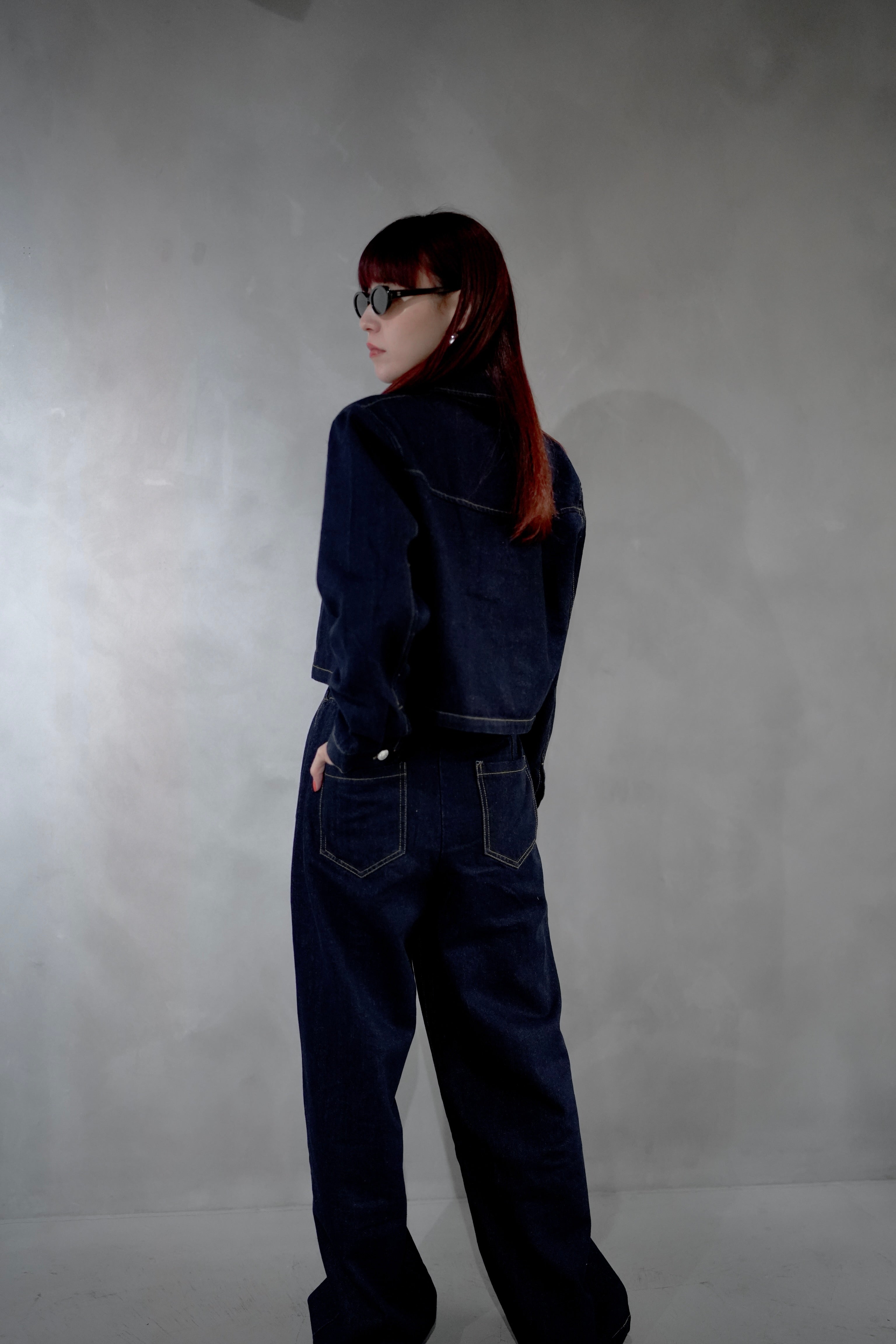 カジュアルデニムセットアップ