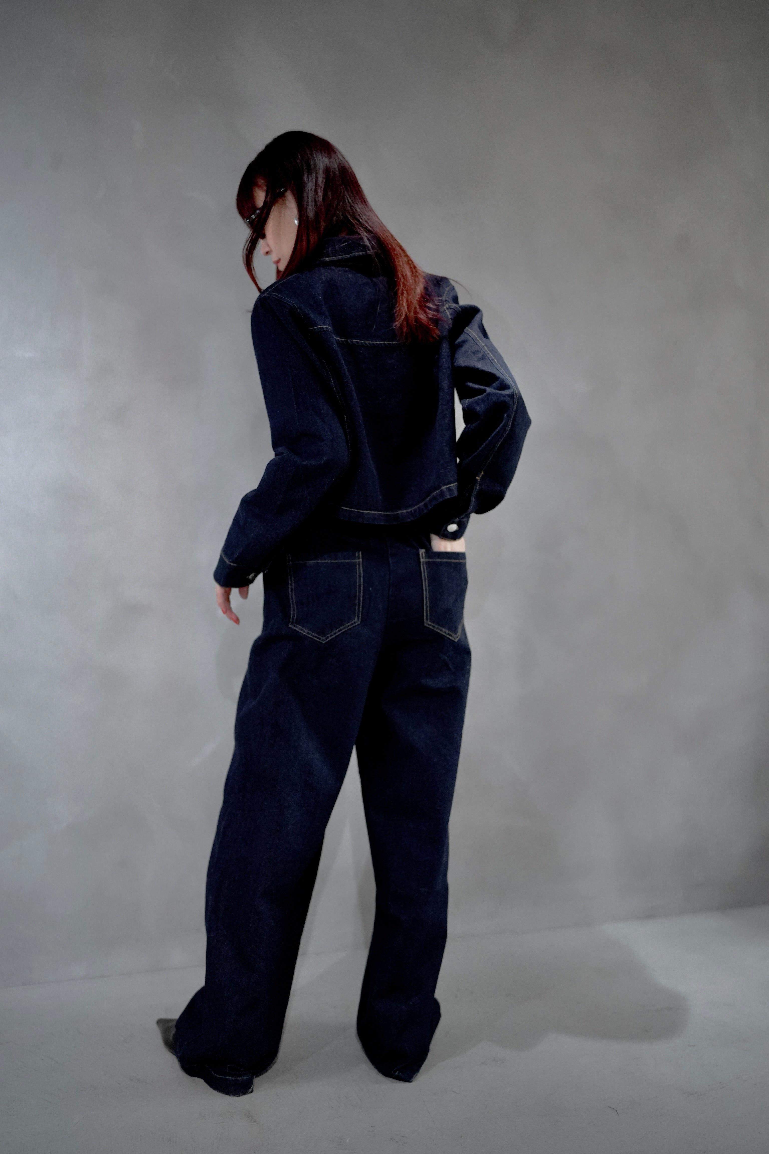 カジュアルデニムセットアップ