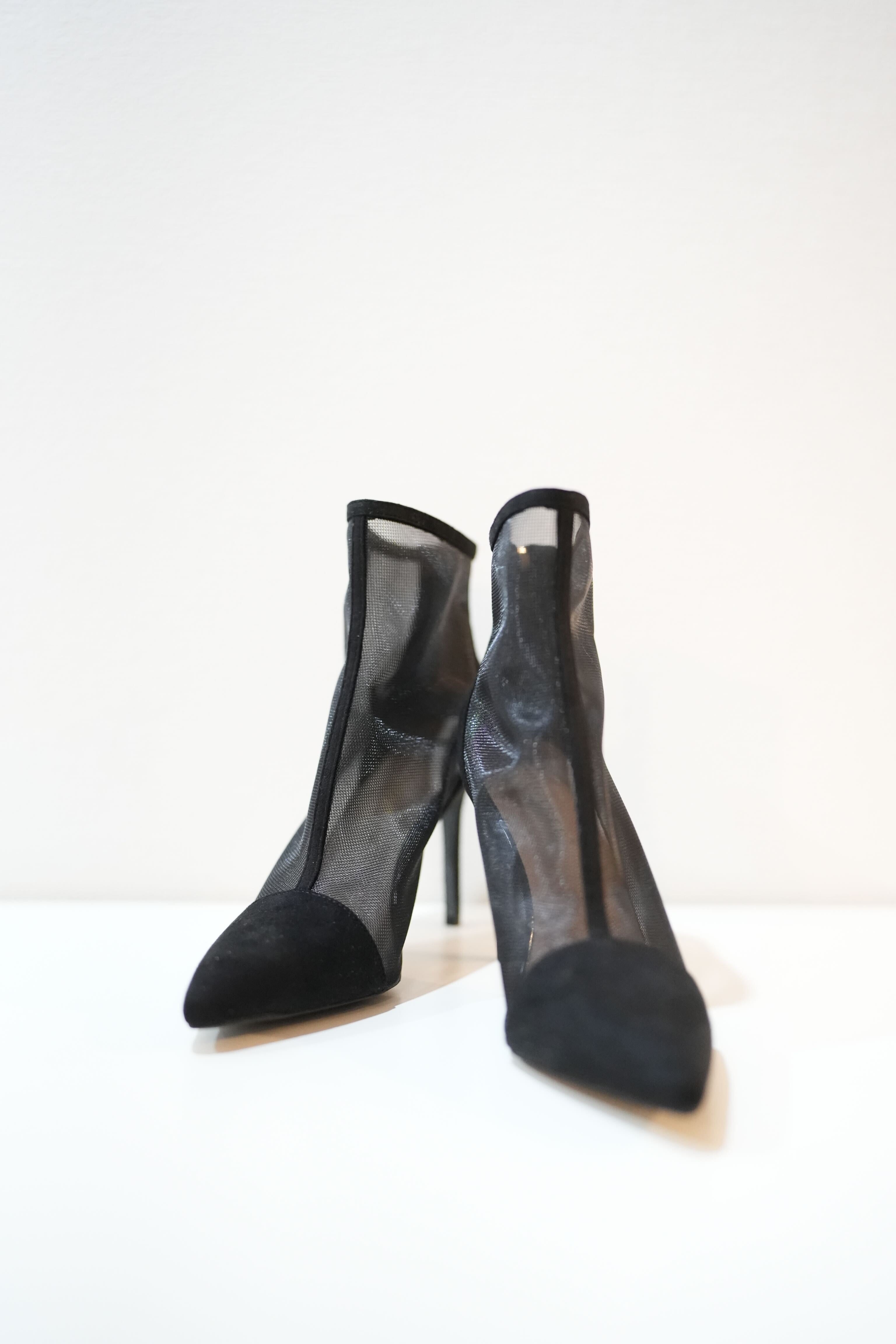 シースルーショートブーツ