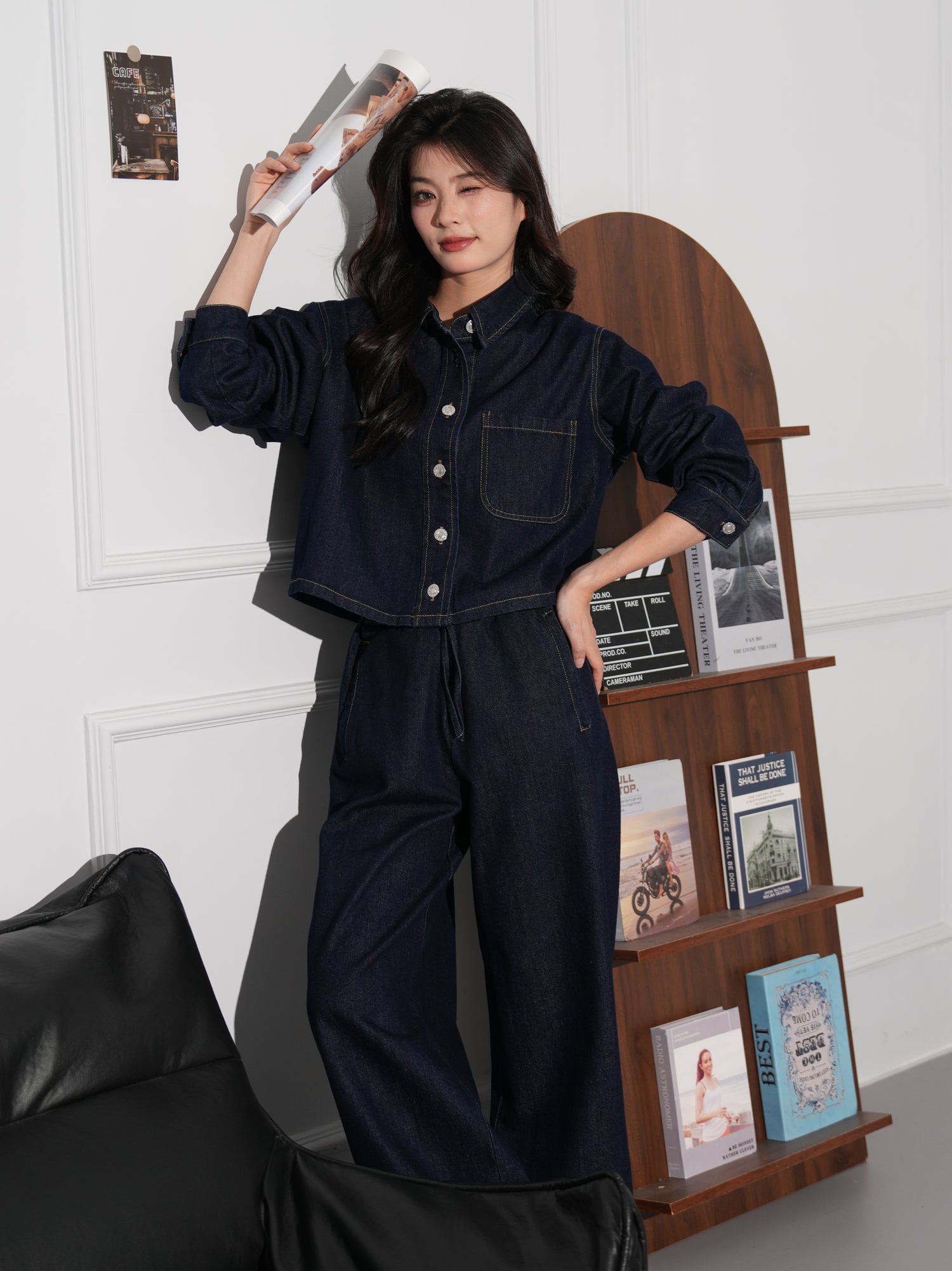 カジュアルデニムセットアップ