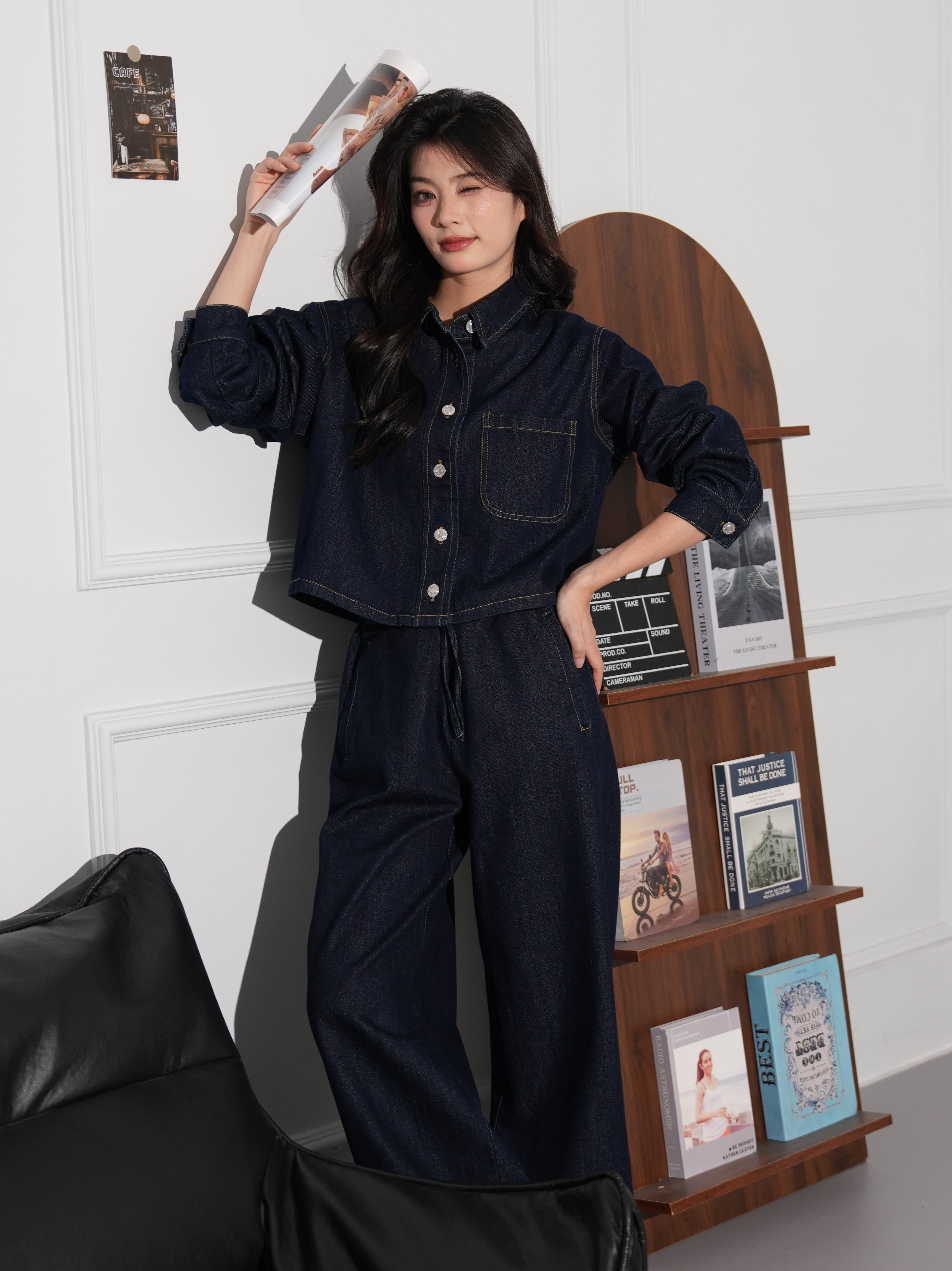 カジュアルデニムセットアップ